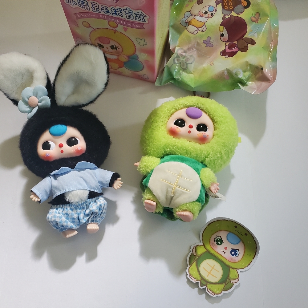 Baby Three Plush Blind Box Bag Charm Bundle